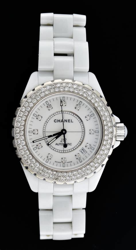 chanel ceramic watch replica j12|chanel j12 diamond bezel.